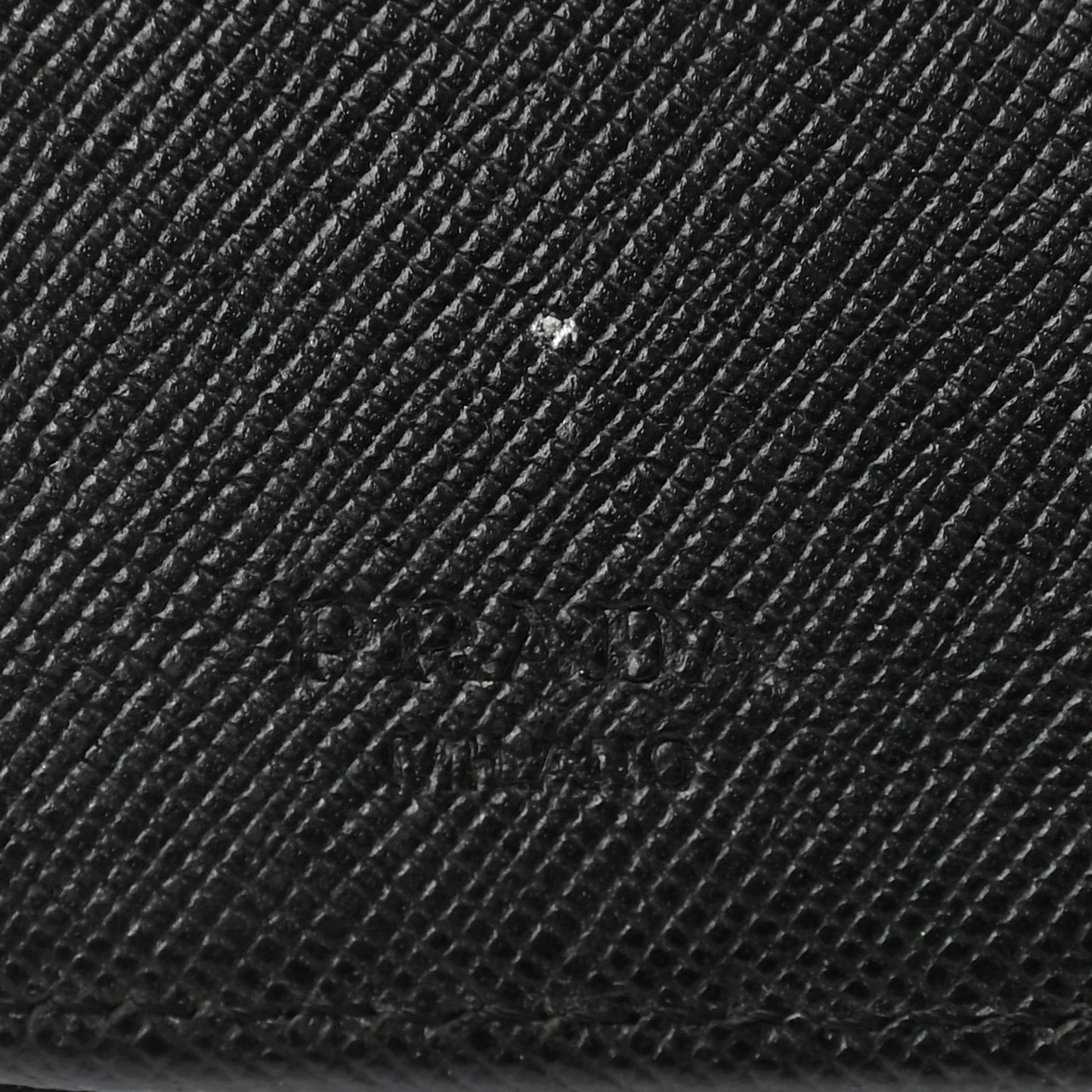 Tessuto Nylon Compact Zip Around Wallet Black