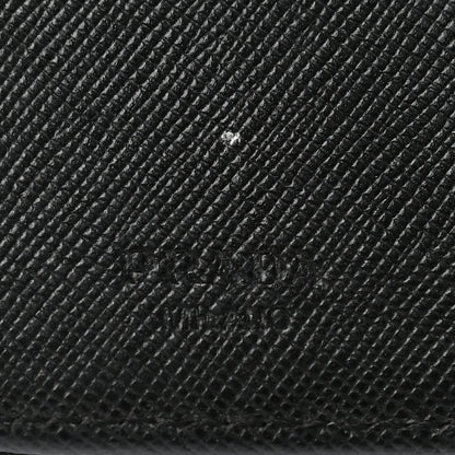 Prada Tessuto Nylon Compact Zip Around Wallet Black 8 of 9