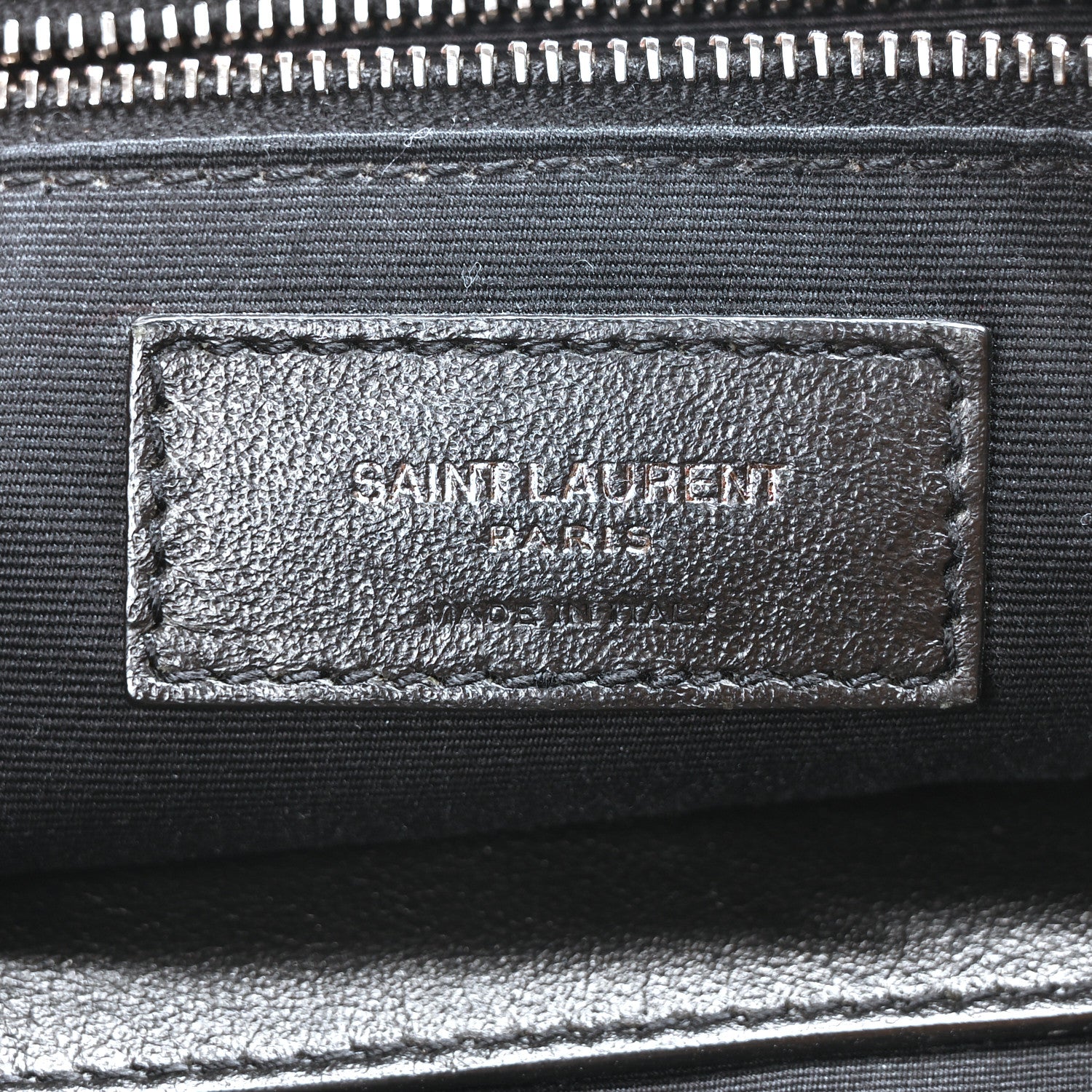 Saint Laurent Crinkled Calfskin Matelasse Monogram Large Niki Chain Satchel Fog 6 of 11