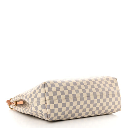 Louis Vuitton Damier Azur Graceful MM Rose Ballerine 4 of 11