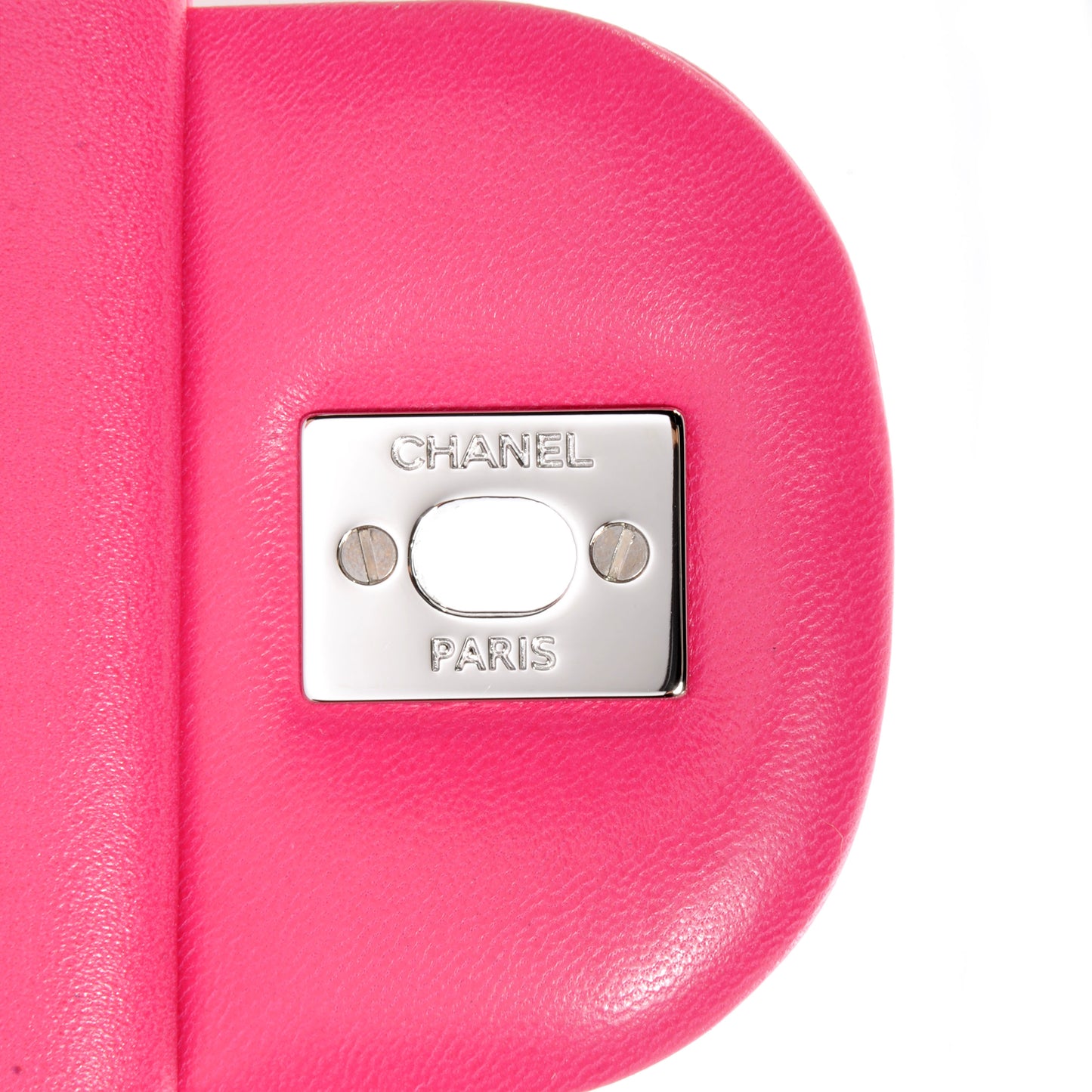 Lambskin Quilted Jumbo Double Flap Dark Pink