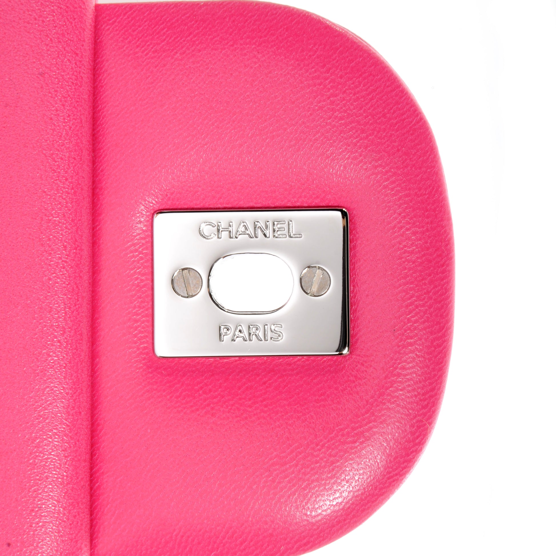 Chanel Lambskin Quilted Jumbo Double Flap Dark Pink 9 of 9
