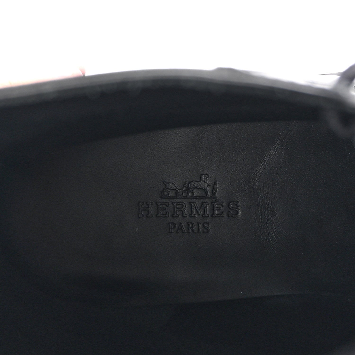 Hermes Glossed Calfskin Funk Ankle Boots 38 Black 8 of 9