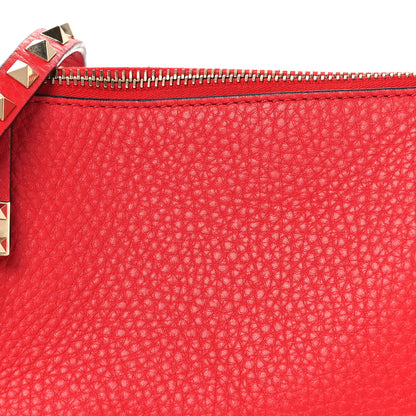 Valentino Garavani Grainy Calfskin Small Rockstud Crossbody Bag Rouge Pur 7 of 9