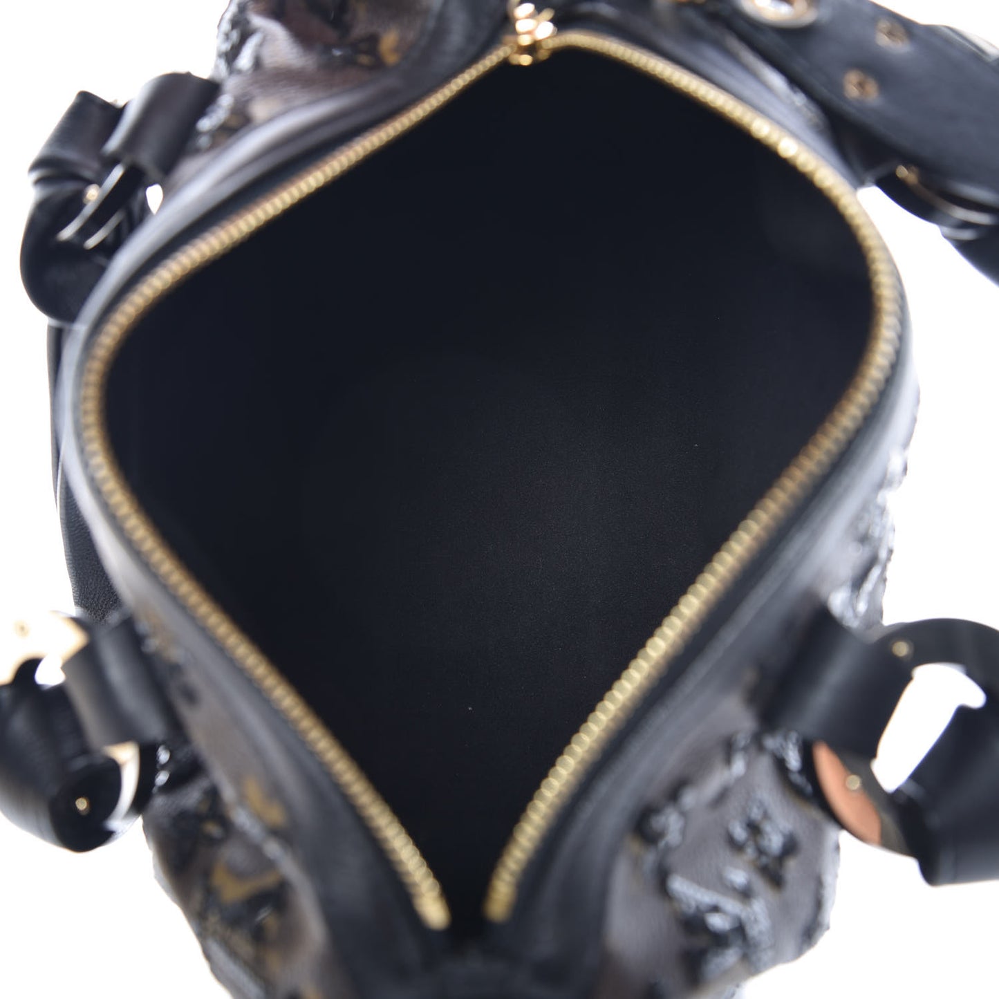 Monogram Sequins Eclipse Speedy 28 Black