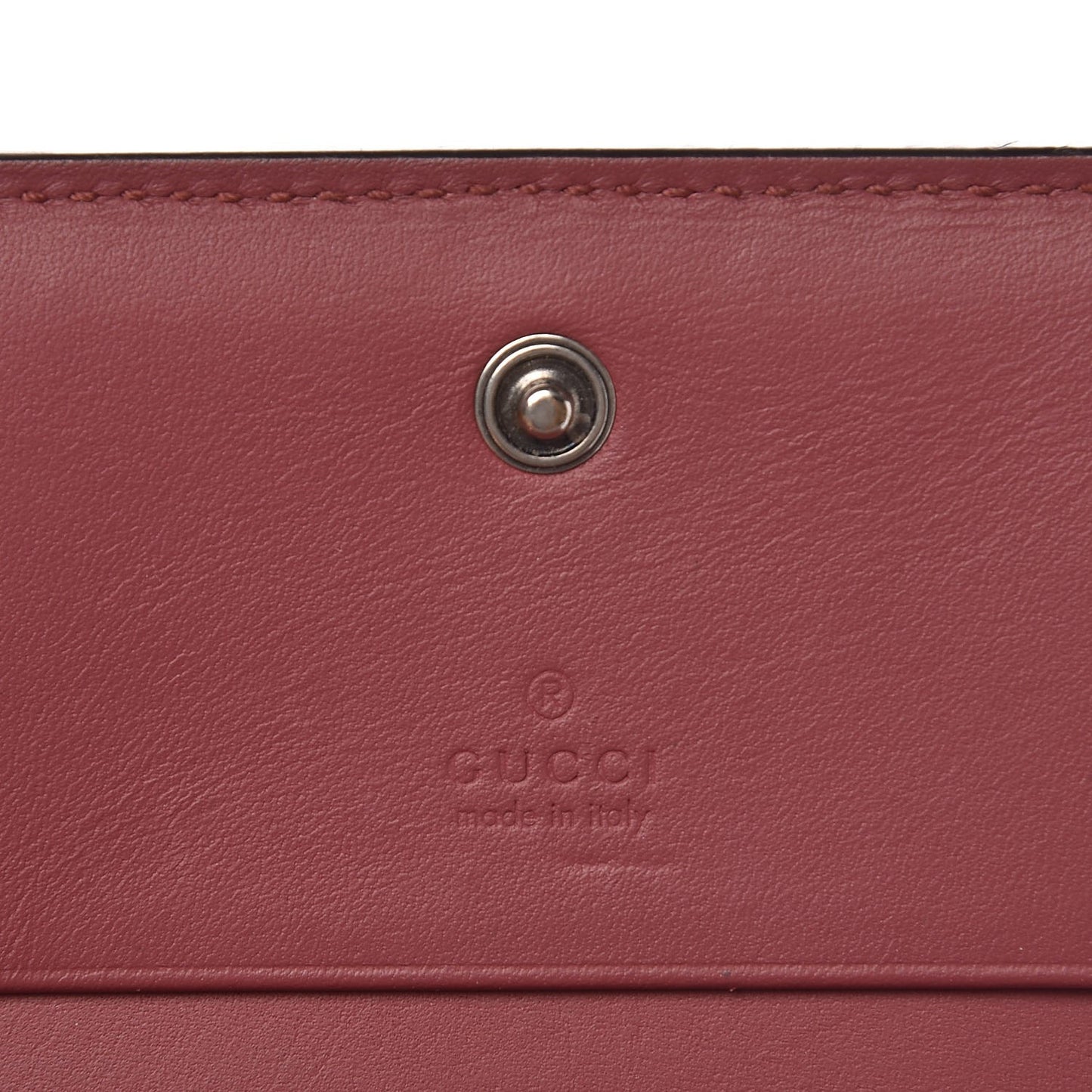 GG Supreme Monogram Blooms Card Case Beige Multicolor Dry Rose