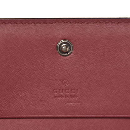 Gucci GG Supreme Monogram Blooms Card Case Beige Multicolor Dry Rose 6 of 7