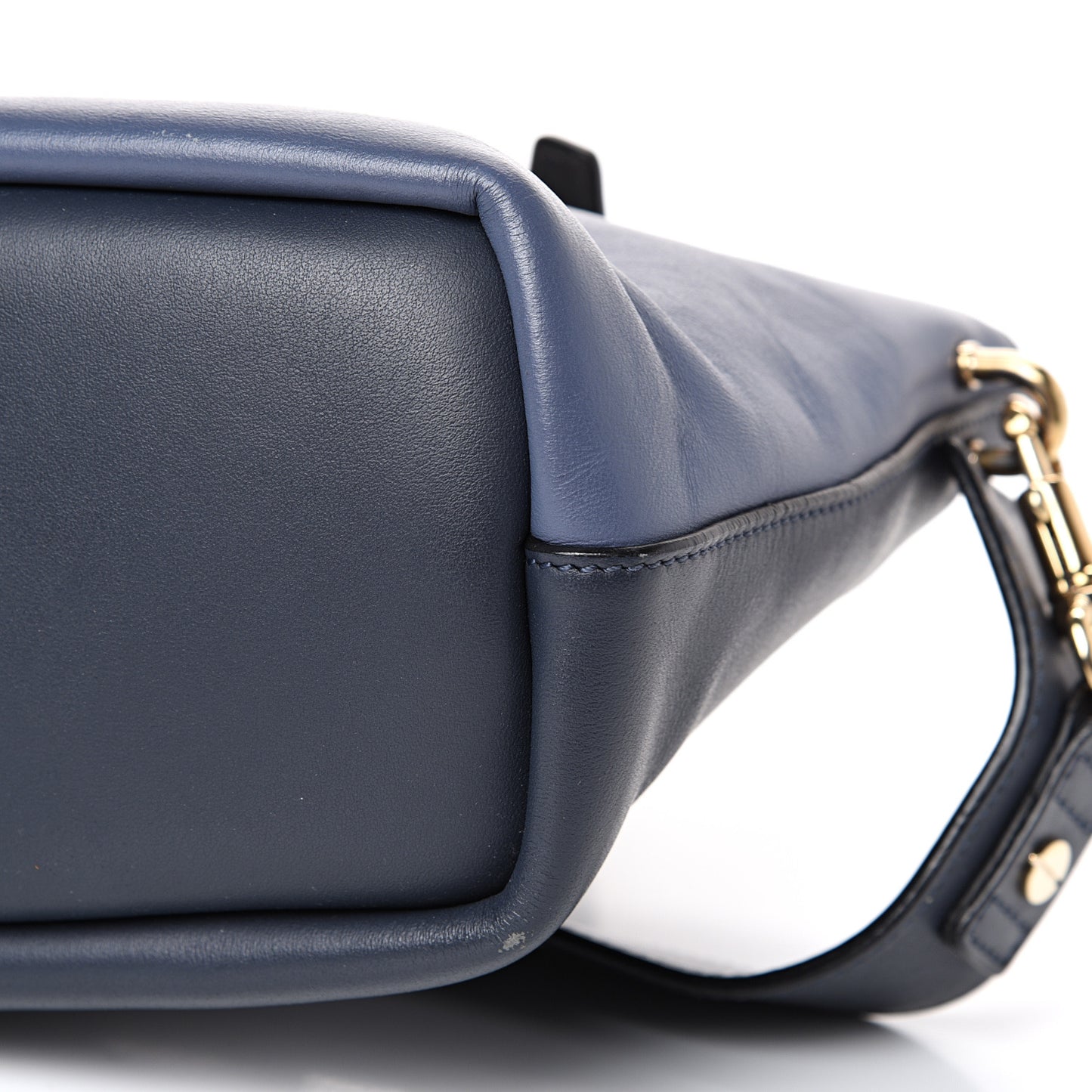 Smooth Calfskin Mini Baylee Tote Street Blue Navy