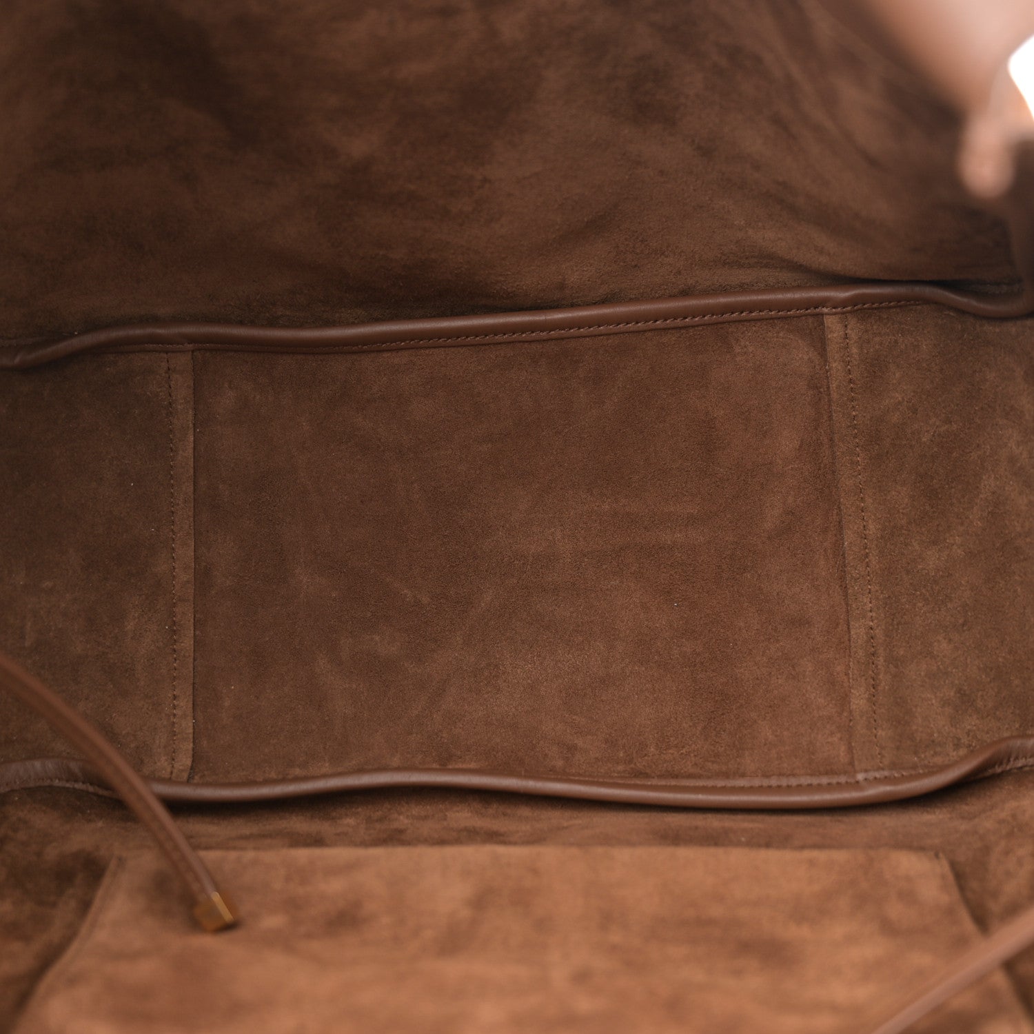 Saint Laurent Suede Bea Tote Golden Leaf 5 of 10