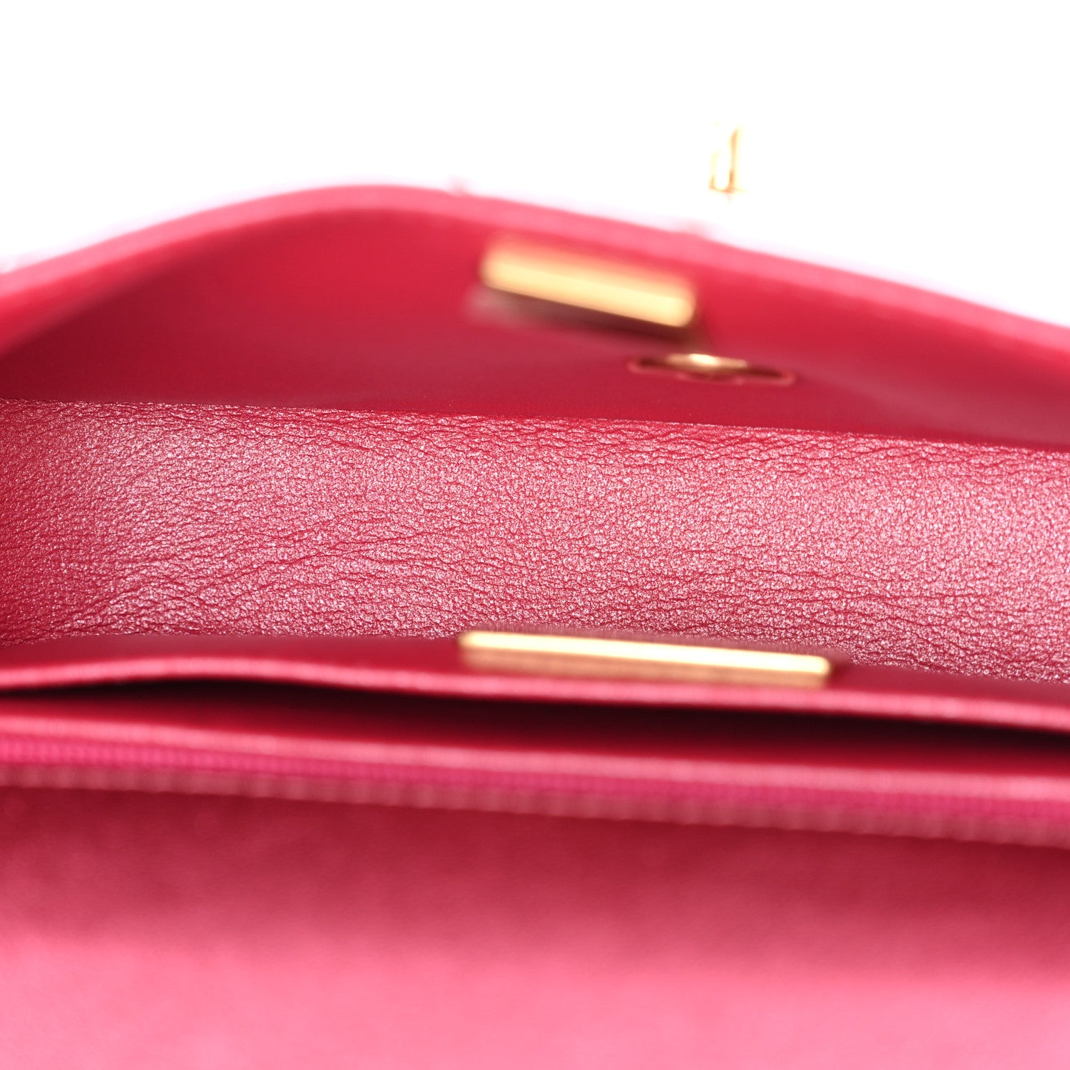Chanel Mirror Metallic Calfskin Quilted Mini Top Handle Flap Pink 5 of 11