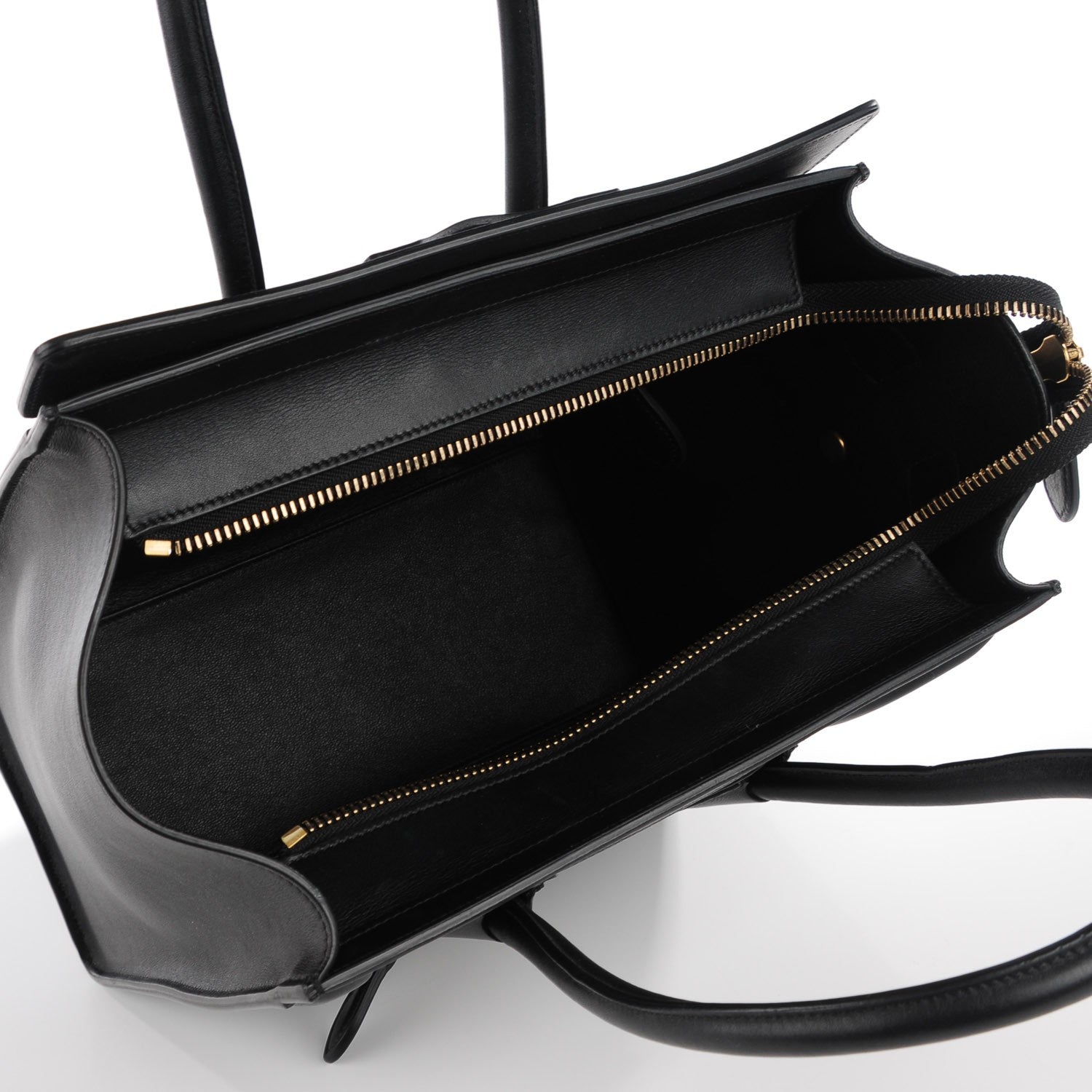 Celine Smooth Calfskin Micro Luggage Black 7 of 8