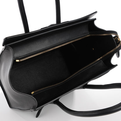 Celine Smooth Calfskin Micro Luggage Black 7 of 8