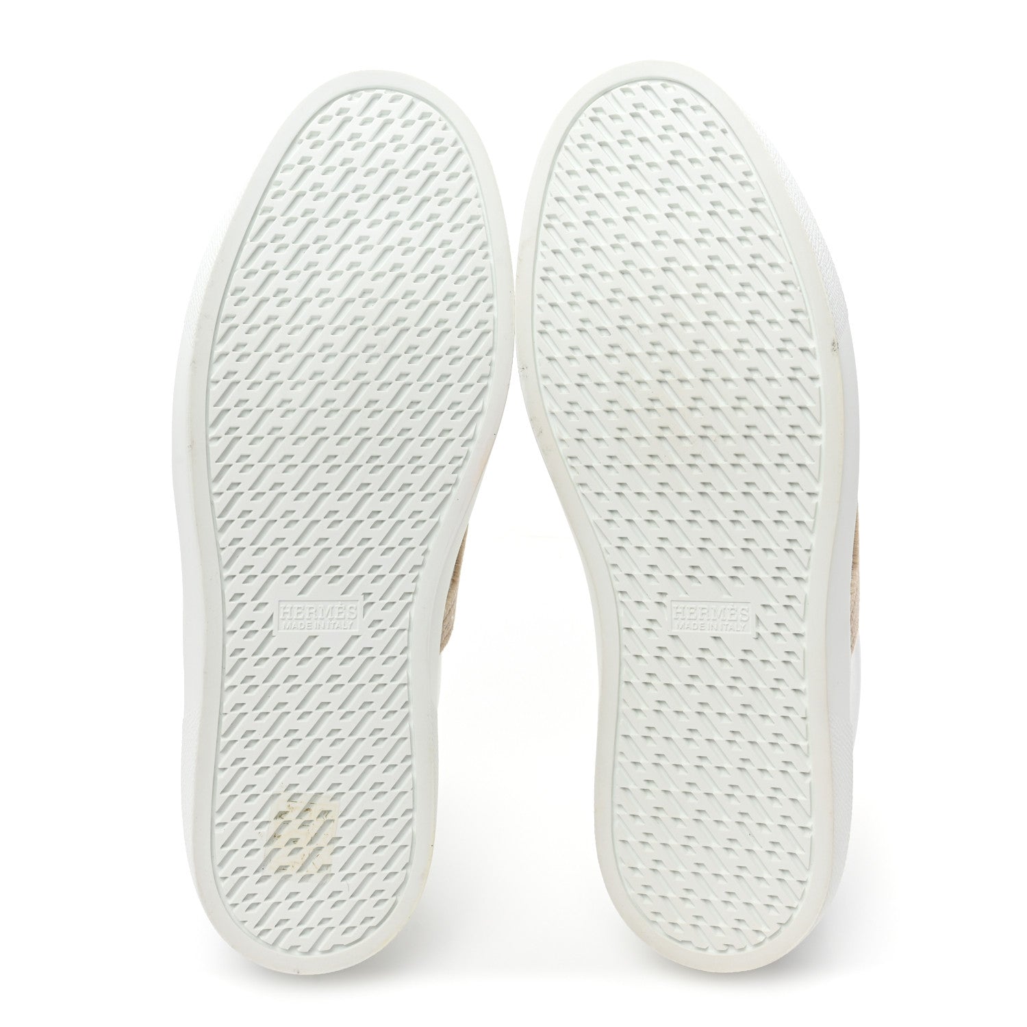 Hermes Calfskin Woolskin Womens Avantage Sneakers 39 White 5 of 7
