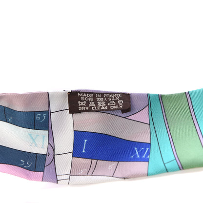 Hermes Silk Astrologie Nouvelle Twilly Rose Ivory Vert 3 of 4