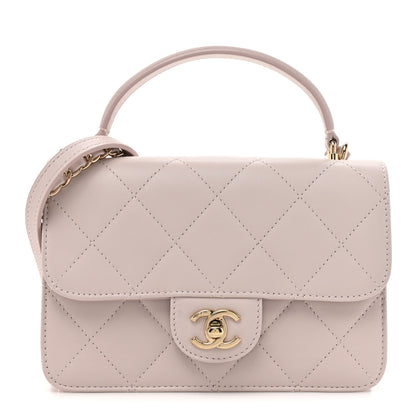 Chanel Calfskin Quilted Coco Lady Flap Light Purple 1 of 16