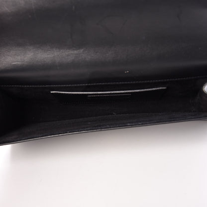 Saint Laurent Calfskin Classic Monogram Tassel Clutch Black 5 of 12