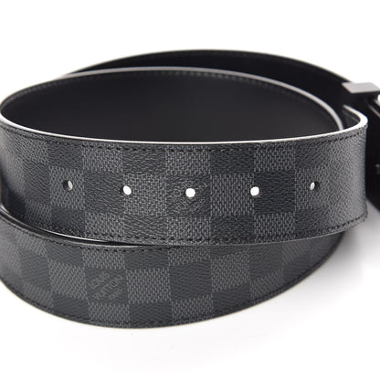 Louis Vuitton Damier Graphite LV Initiales Belt 90 36 5 of 9