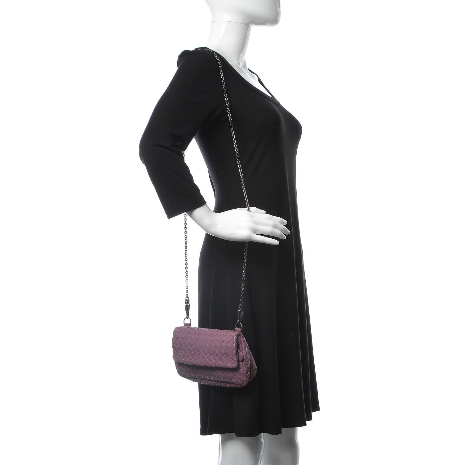 Bottega Veneta Nappa Intrecciato Small Chain Crossbody Corot 2 of 10