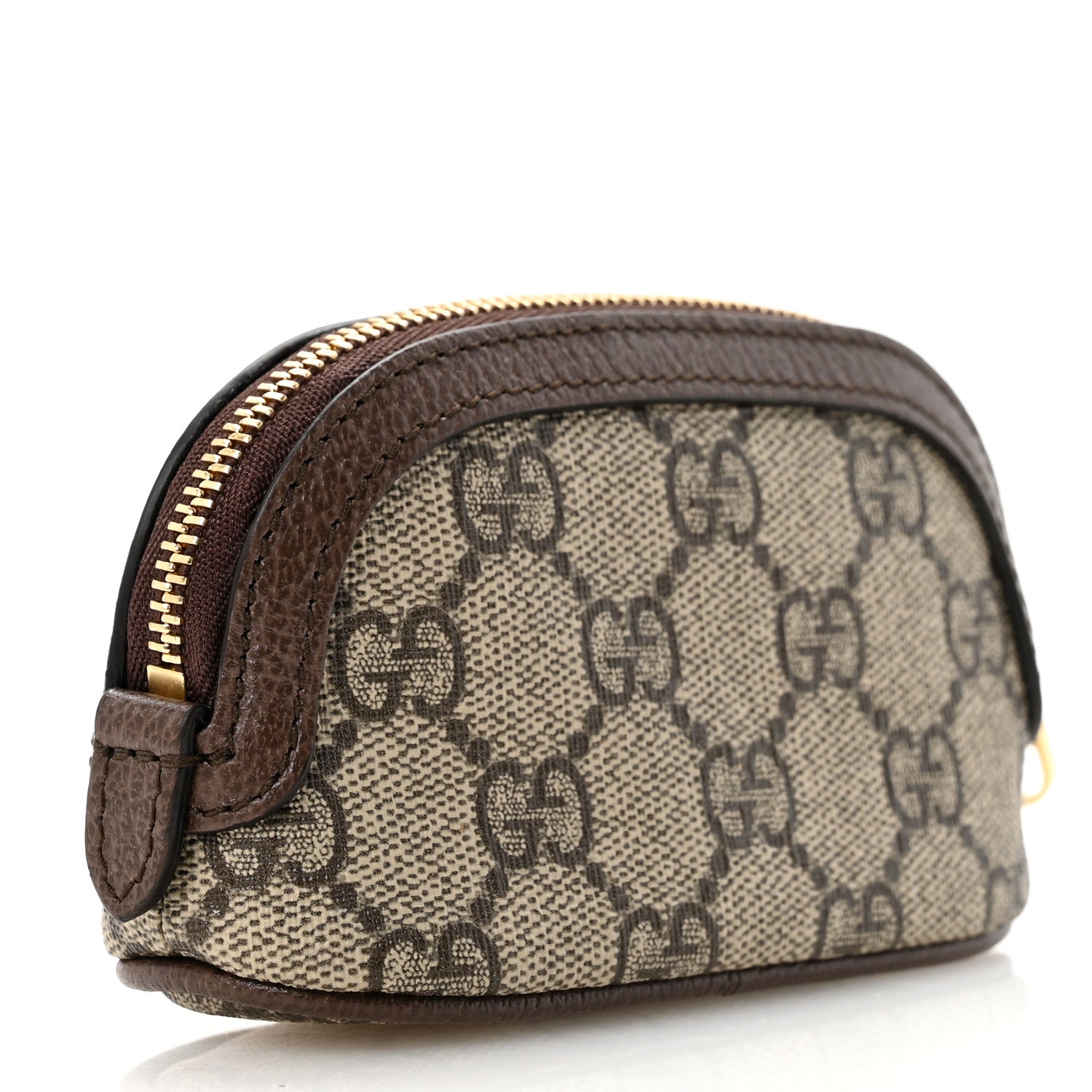 Gucci GG Supreme Monogram Web Ophidia Dome Key Pouch Beige New Acero 3 of 8
