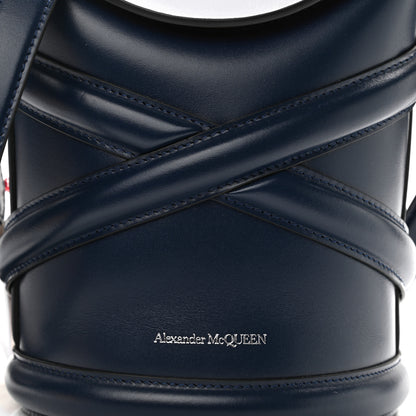 Alexander McQueen Calfskin The Curve Small Shoulder Bag Navy 8 of 12