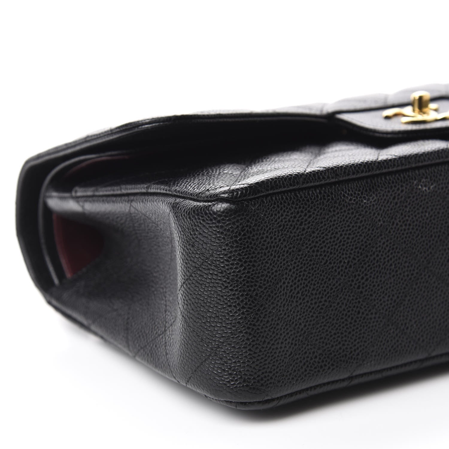 Chanel Caviar Quilted Jumbo Double Flap Black 6 of 11