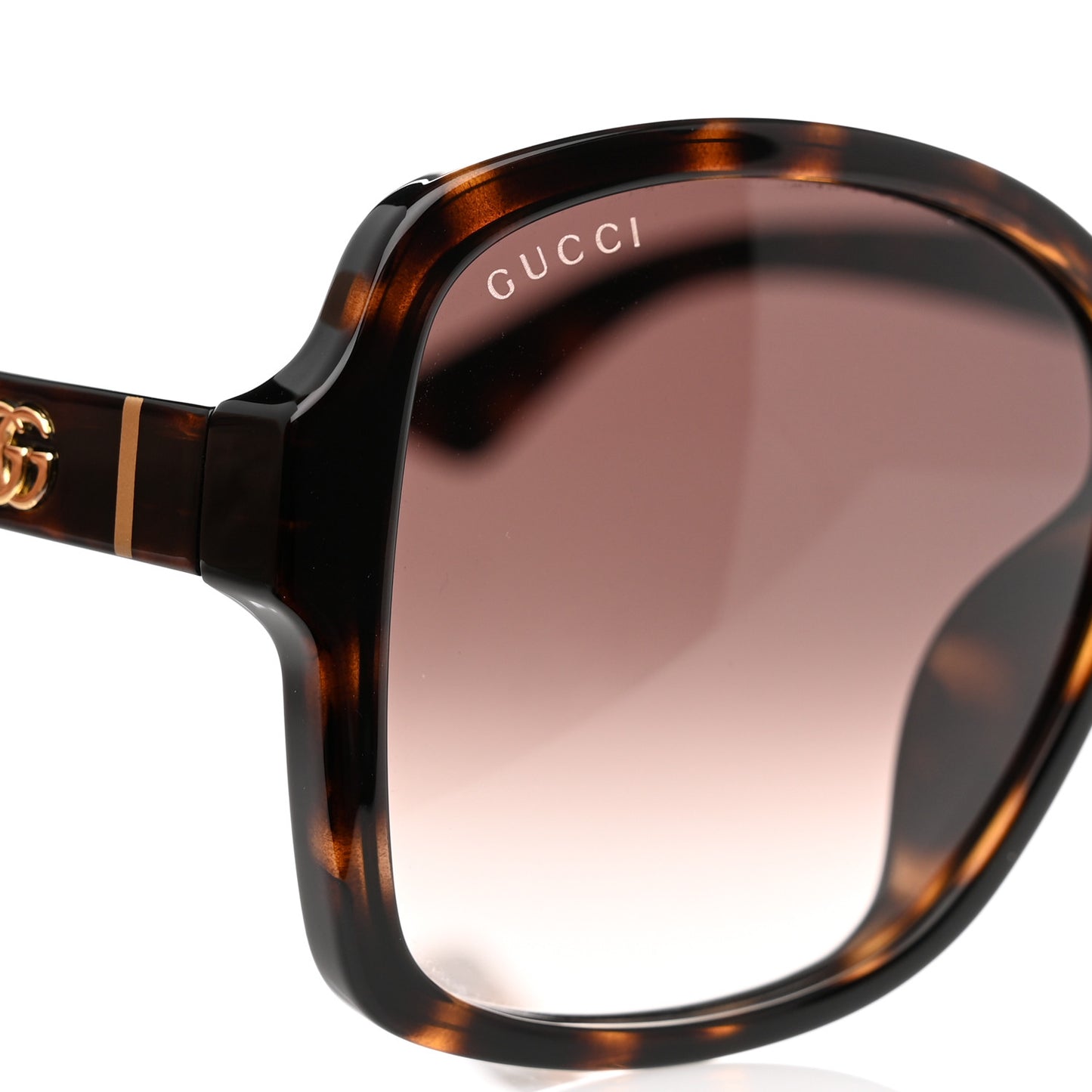 Acetate Square Sunglasses GG0765SA Havana