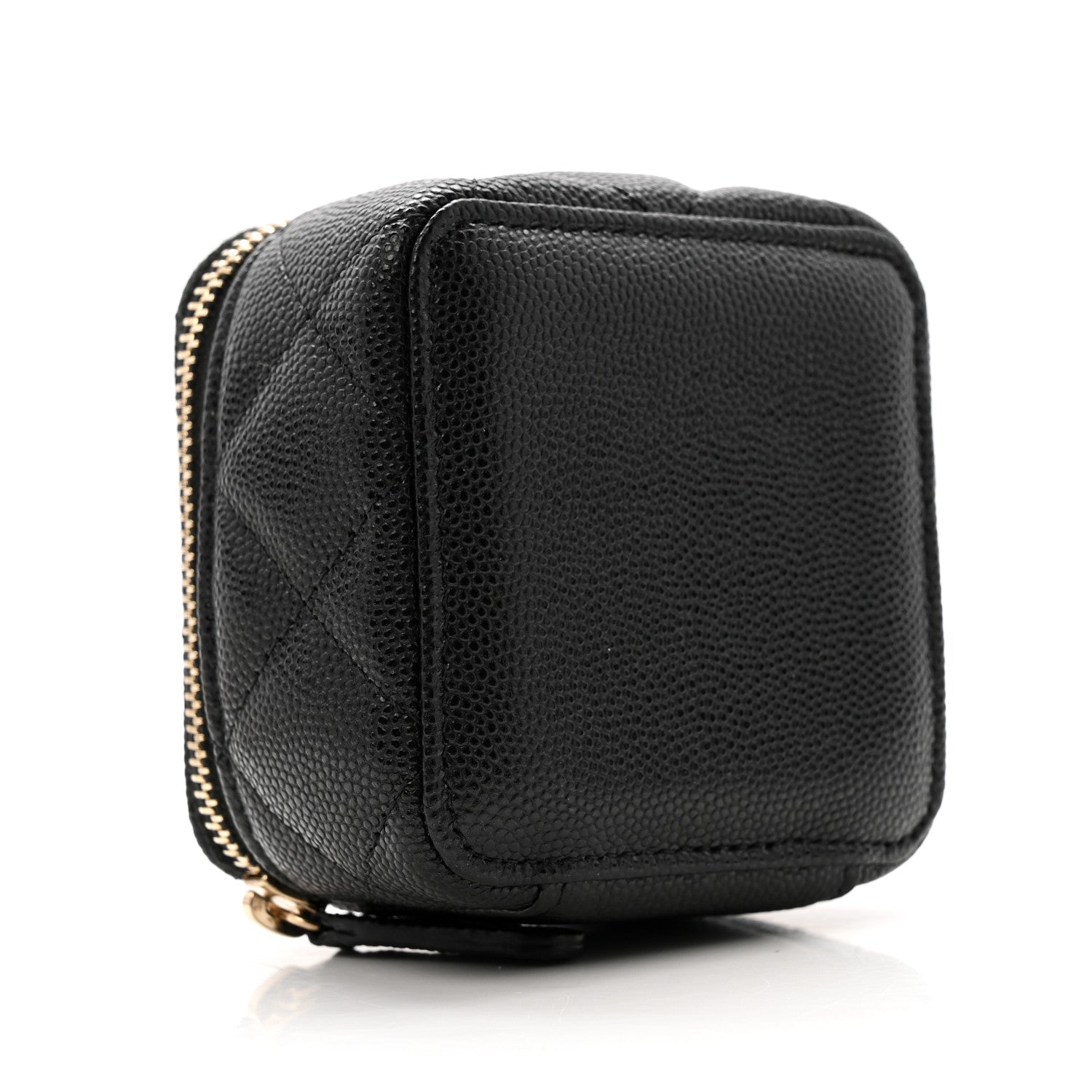Chanel Caviar Quilted Jewelry Travel Case Black 4 of 7