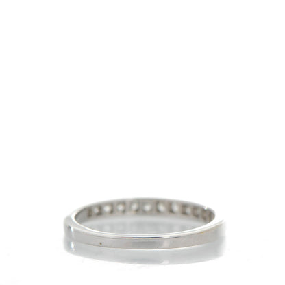 Tiffany Platinum Diamond Half Circle Wedding Band Ring 6.75 4 of 6