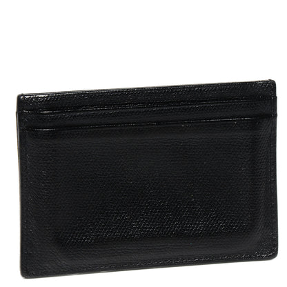 Chanel Calfskin CC Button Card Holder Case Black 3 of 8