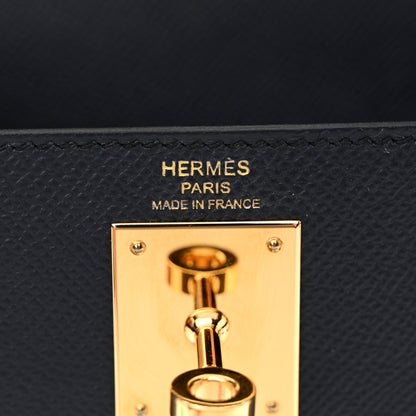 Hermes Epsom Kelly Sellier 28 Bleu Indigo 6 of 14