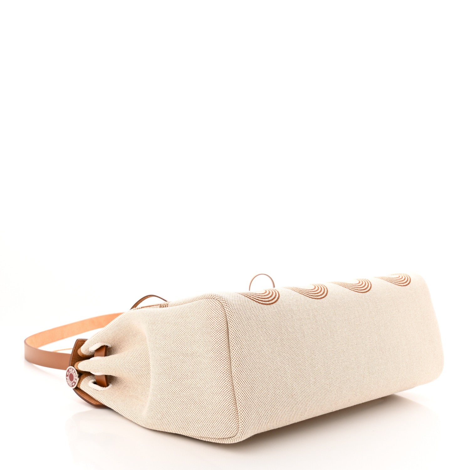 Hermes H Plume Canvas Vache Hunter Circuit 24 Herbag Zip Retourne 31 Fauve Ecru Beige 5 of 12