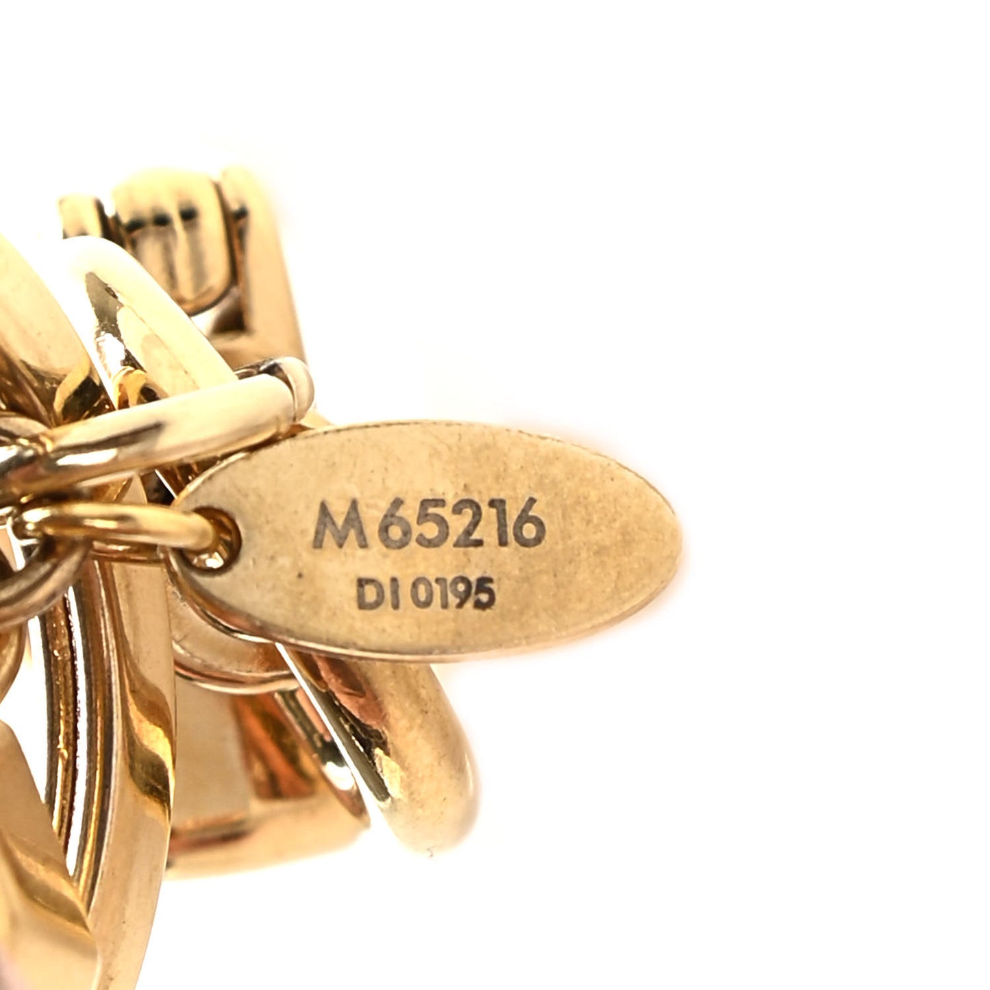 LV Facettes Bag Charm Key Holder Gold