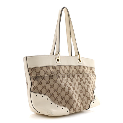 Gucci Monogram Large Punch Tote Off White 3 of 19