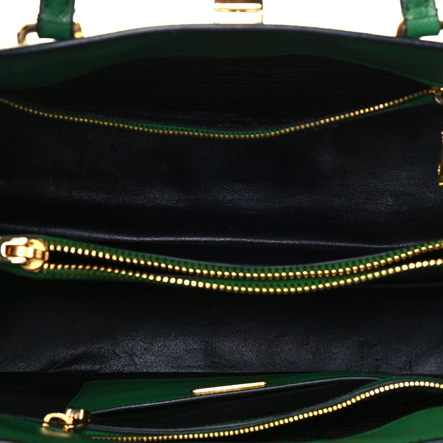 Saffiano Studded Bijou Tote Verde
