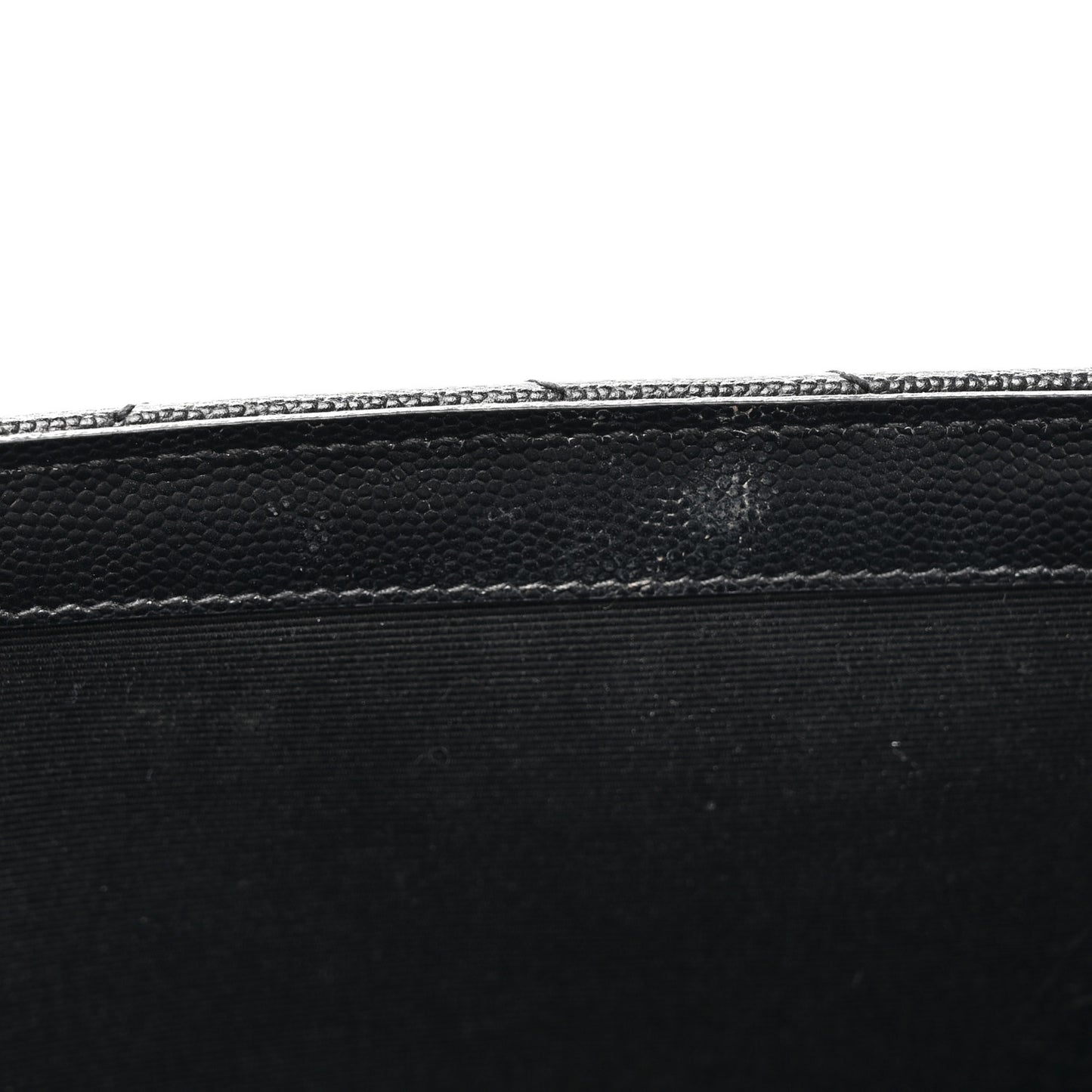 Grain De Poudre Matelasse Chevron Medium Monogram Satchel Black