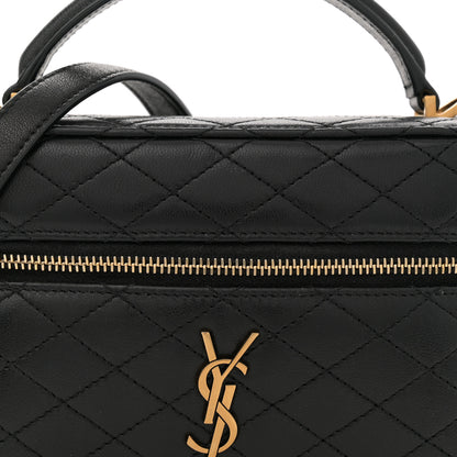 Saint Laurent Lambskin Quilted Mini Gaby Vanity Case Black 7 of 10
