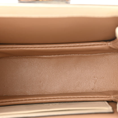 Gucci Patent Crystal Mini Bamboo 1947 Top Handle Chain Bag White 5 of 12