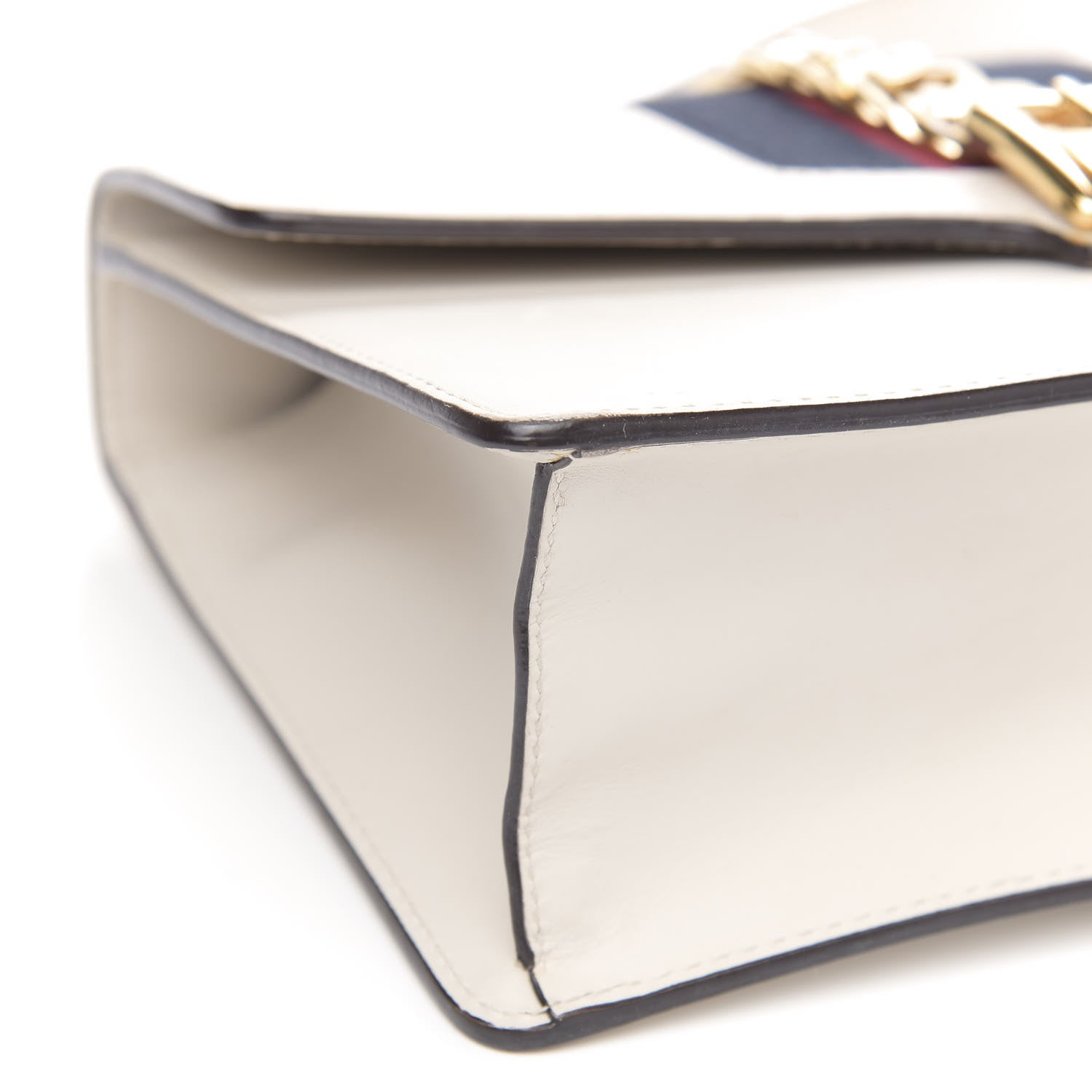 Gucci Calfskin Small Sylvie Shoulder Bag Off White 9 of 14