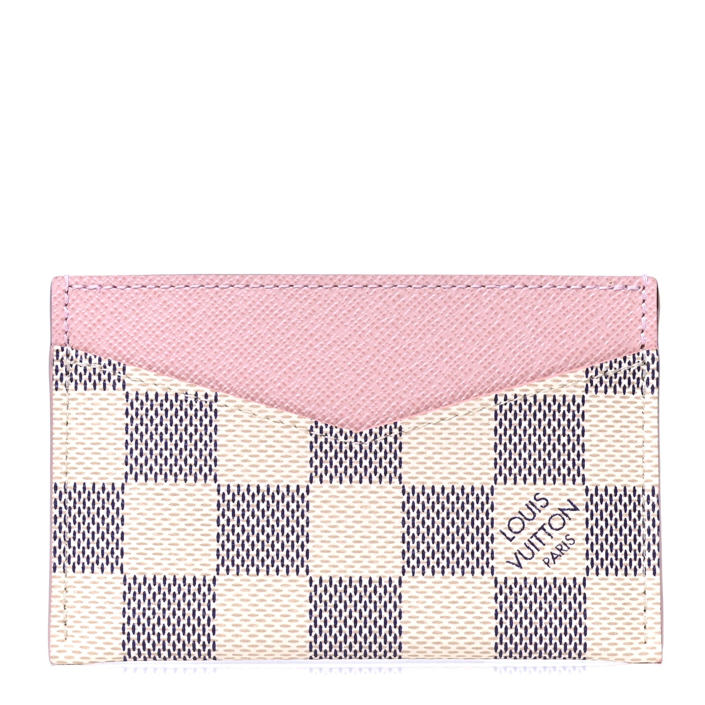 Damier Azur Daily Card Holder Rose Ballerine