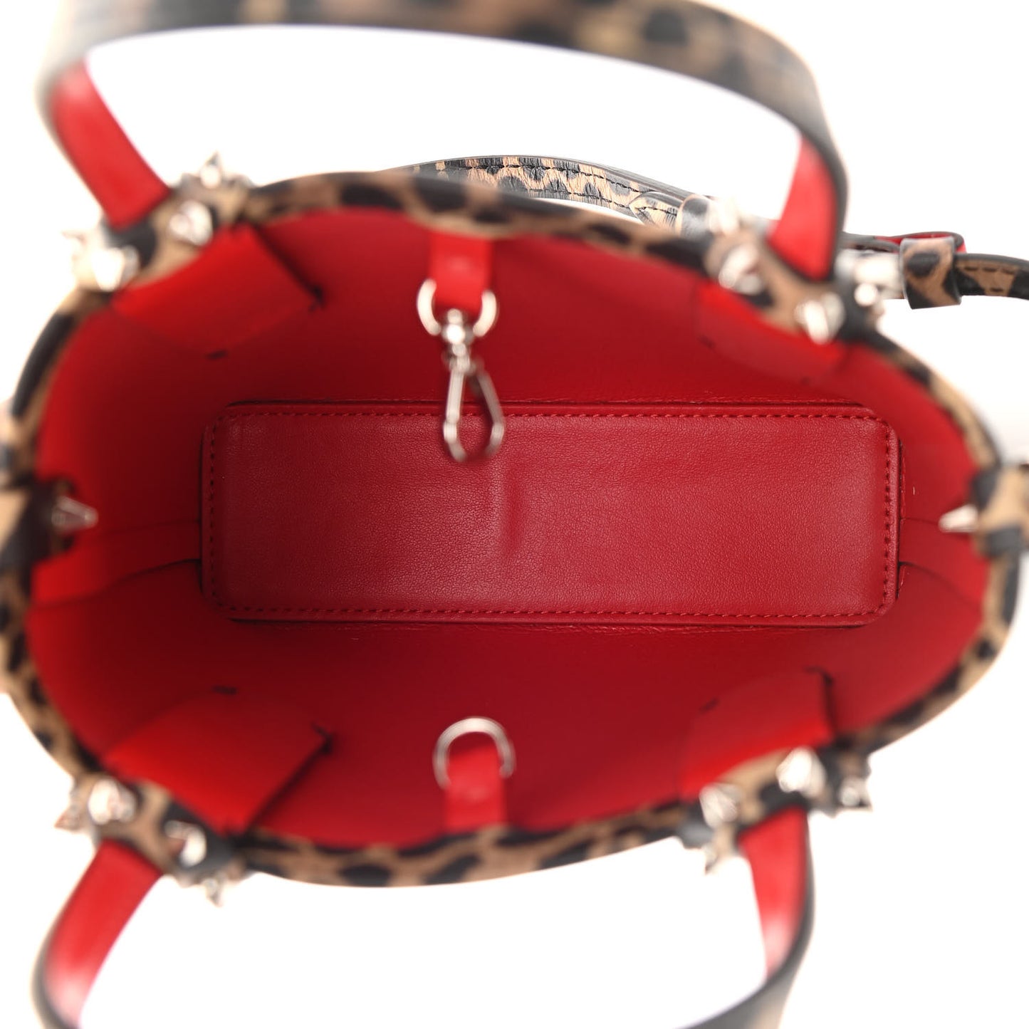 Calfskin Leopard Mini North South Cabata Tote Multicolor