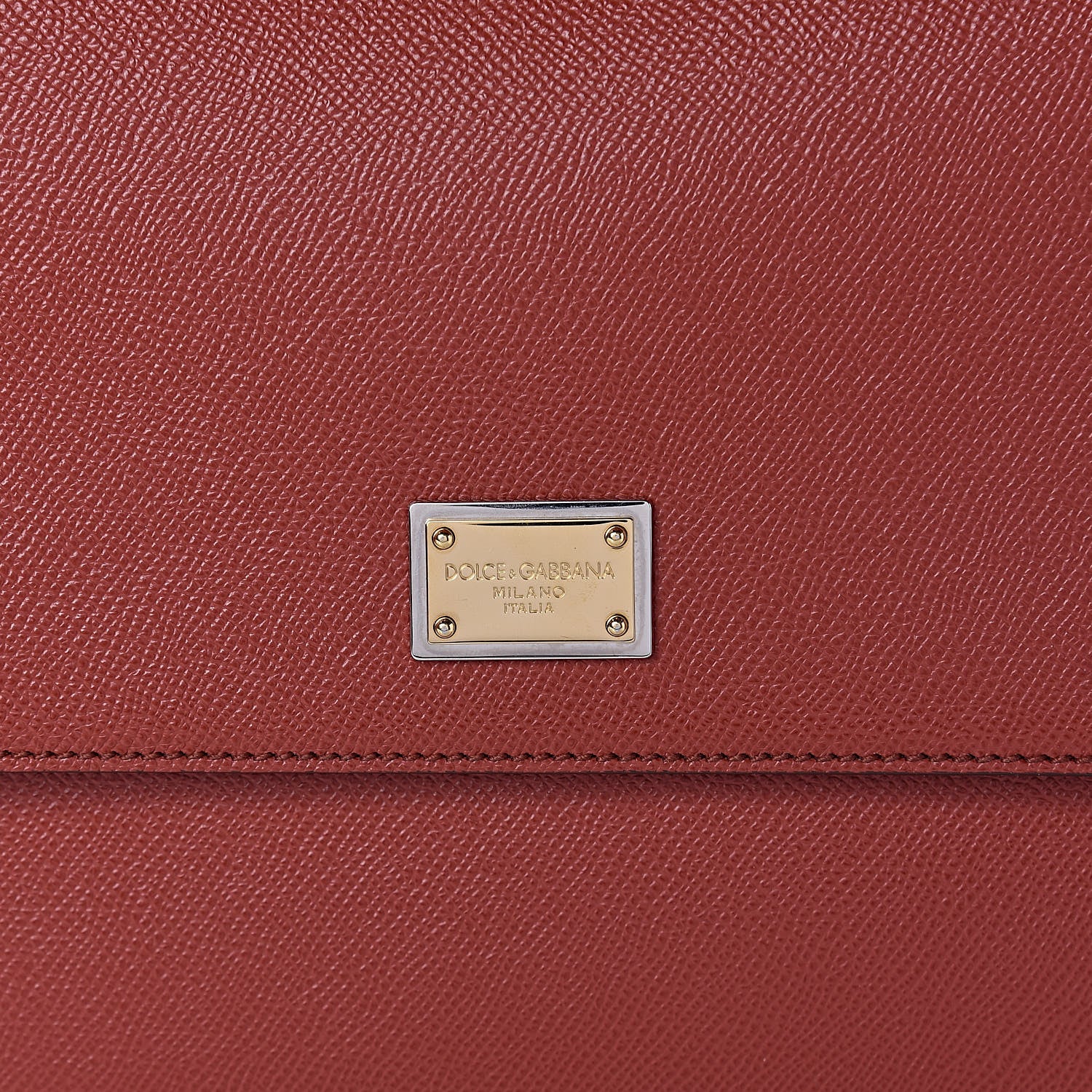 Dolce & Gabbana Dauphine Large Miss Sicily Satchel Dark Orange 10 of 10