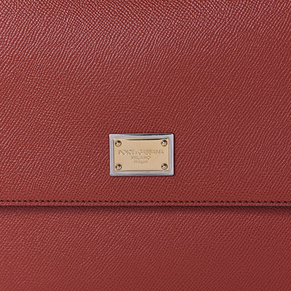 Dolce & Gabbana Dauphine Large Miss Sicily Satchel Dark Orange 10 of 10