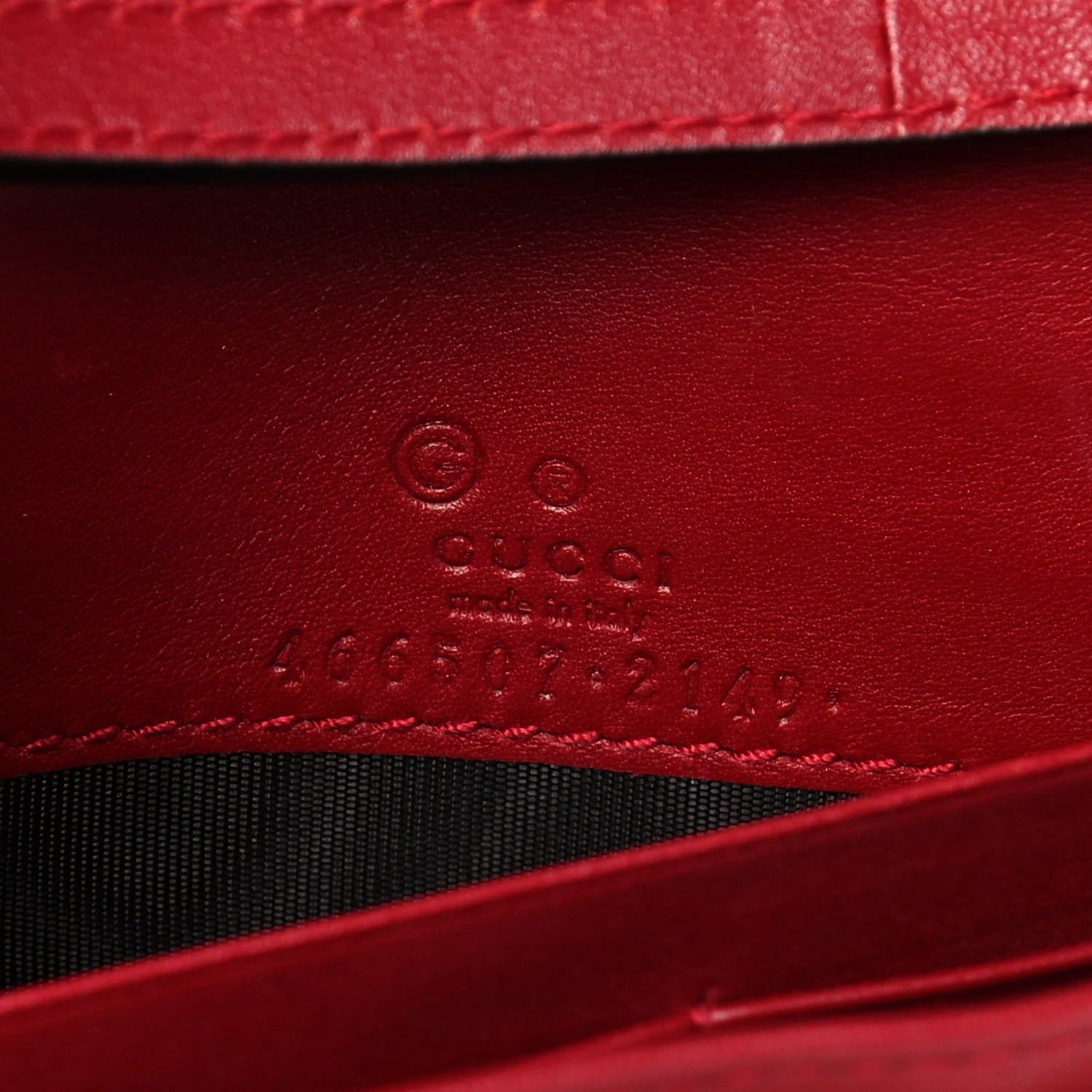 Gucci Microguccissima Crossbody Wallet Red 5 of 13