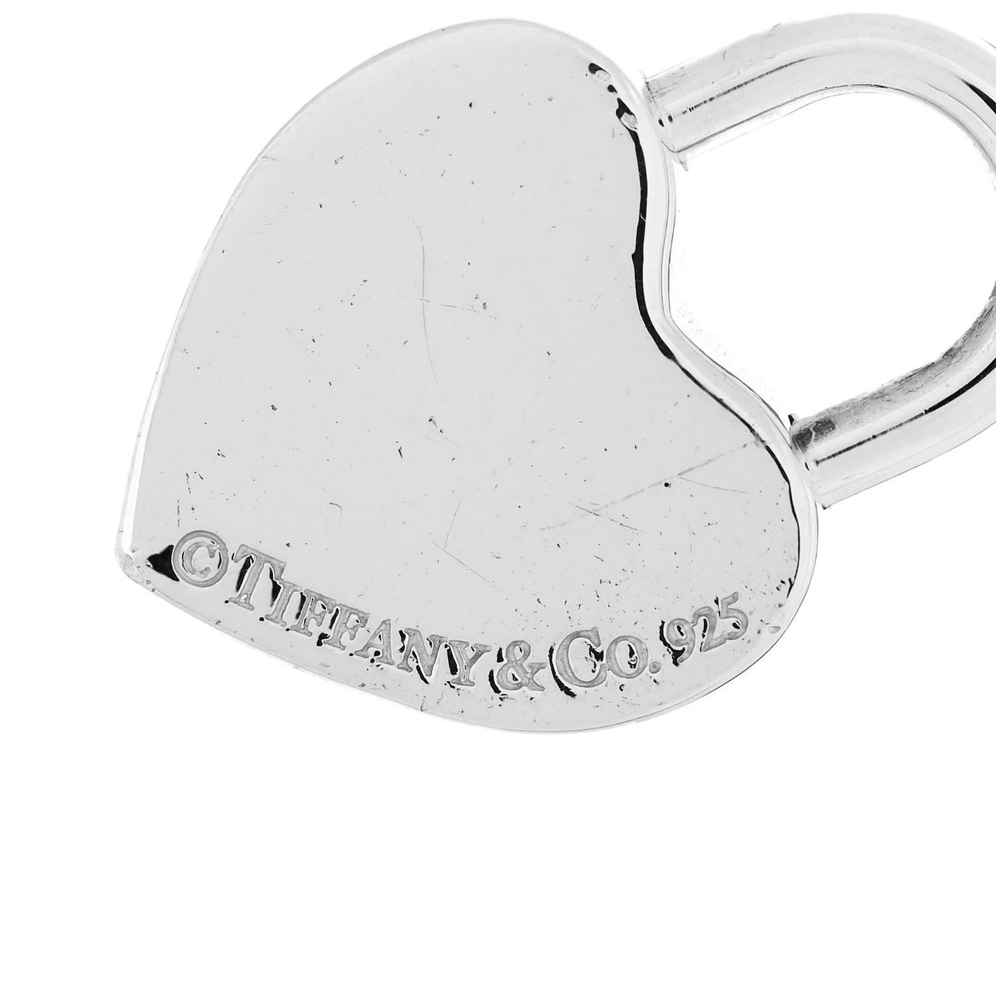 Sterling Silver Heart Lock Charm