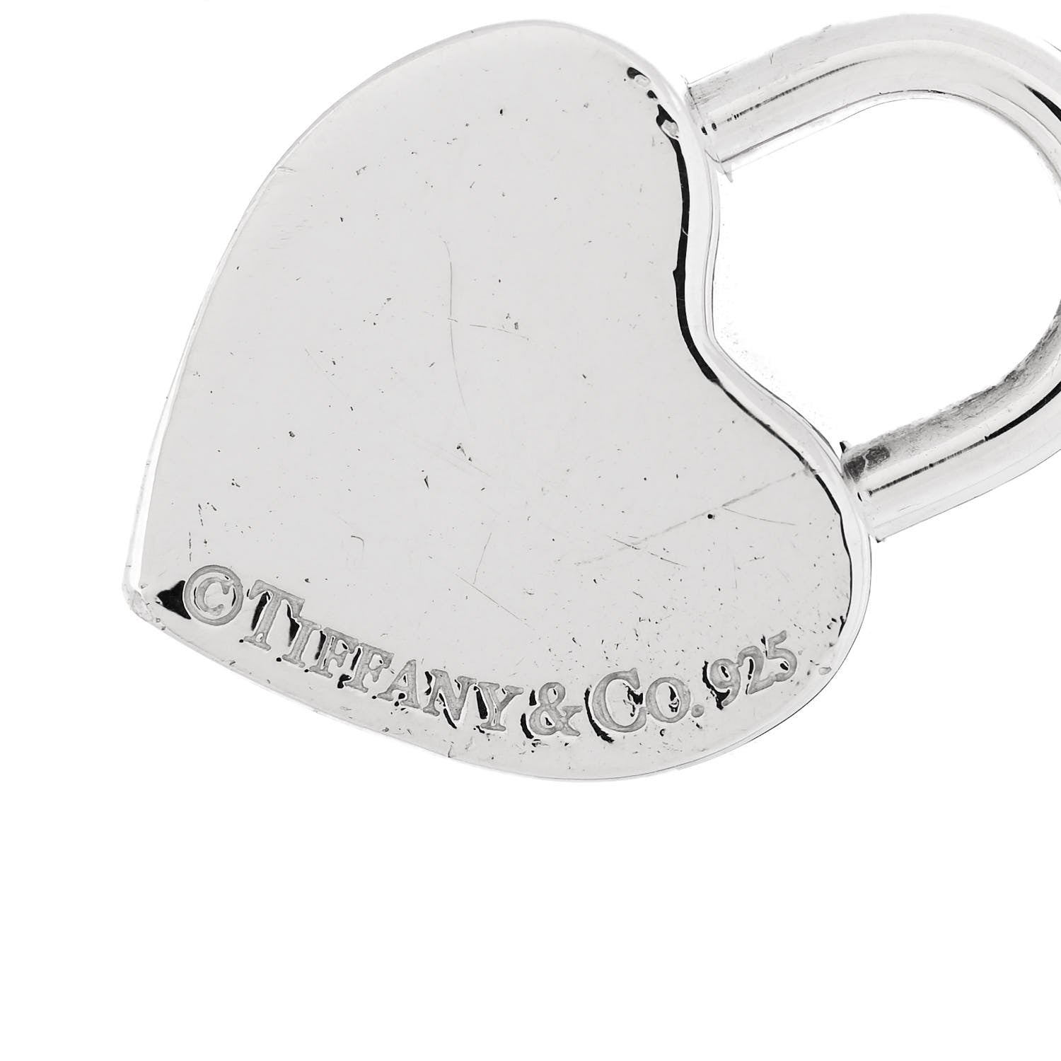 Tiffany Sterling Silver Heart Lock Charm 4 of 4