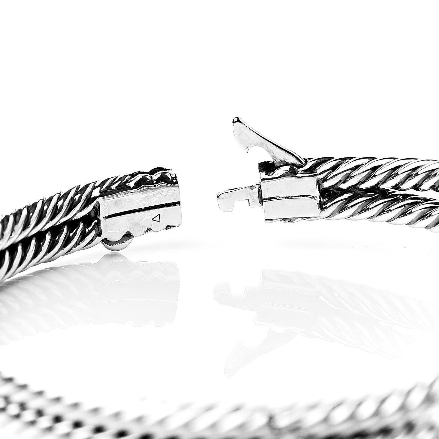 Sterling Silver Diamond Albion Cable Bracelet