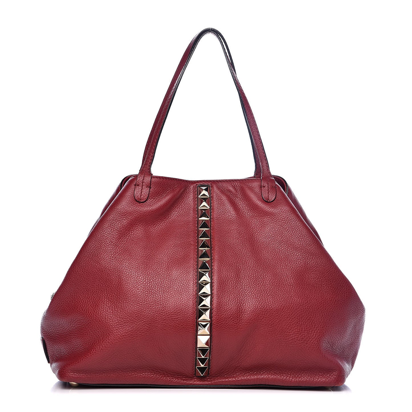 Grained Calfskin Va Va Voom Tote Dark Red