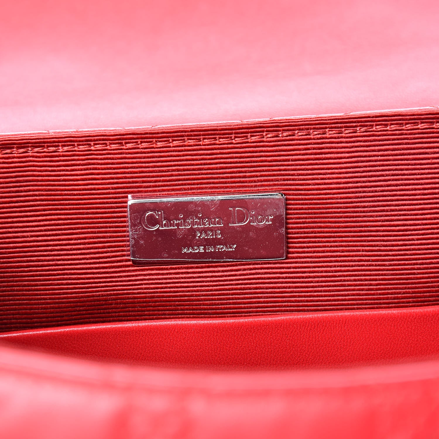 Christian Dior Lambskin Cannage Small Stardust Backpack Red 6 of 9