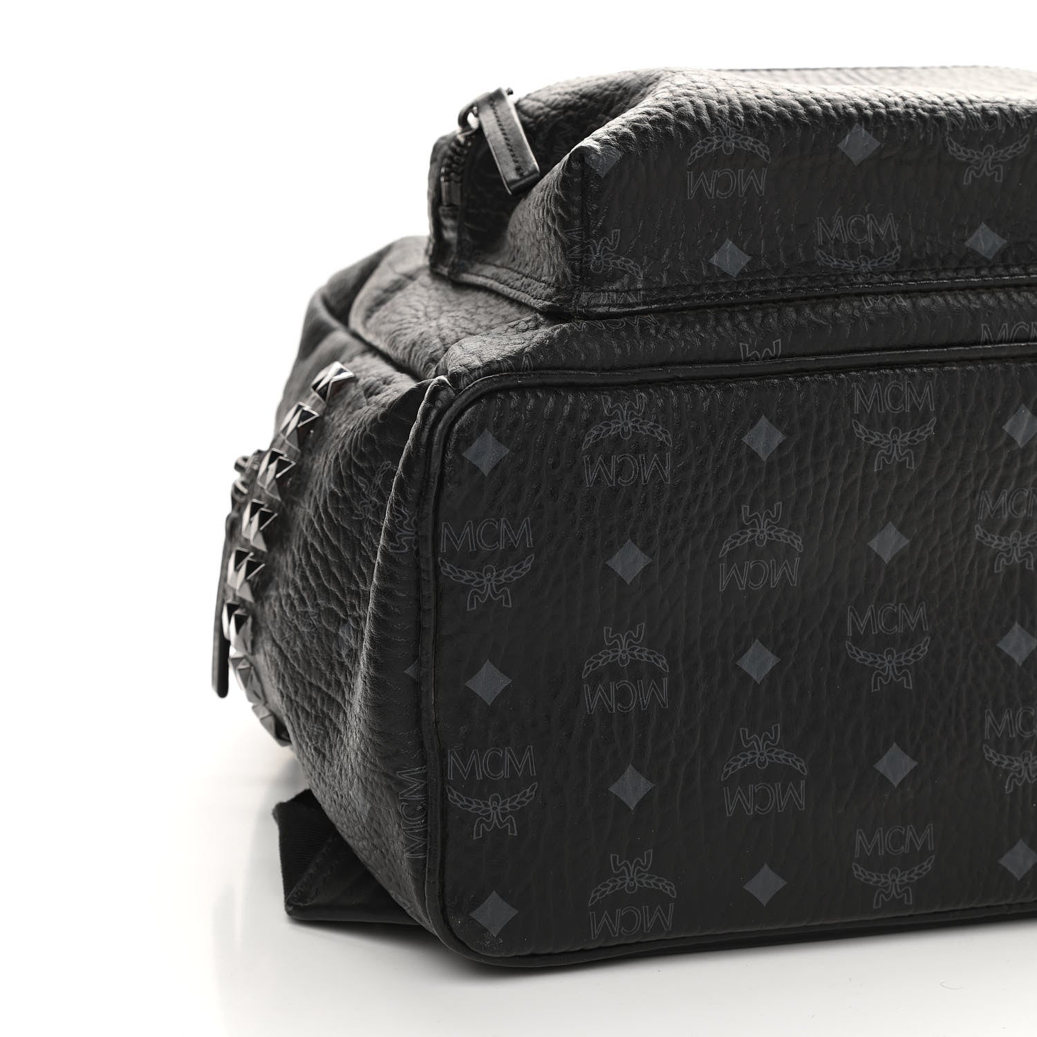 MCM Visetos Large Stark Backpack Black 10 of 16