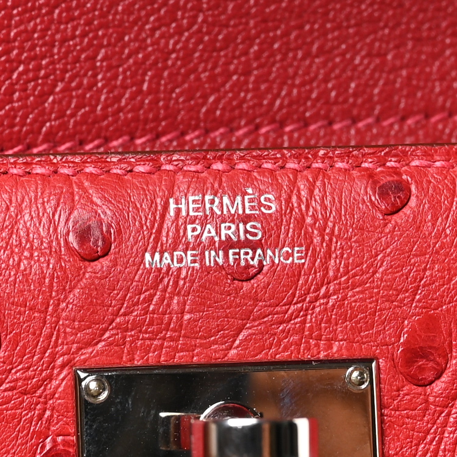Hermes Ostrich Kelly Medium Wallet Rouge Vif 6 of 8